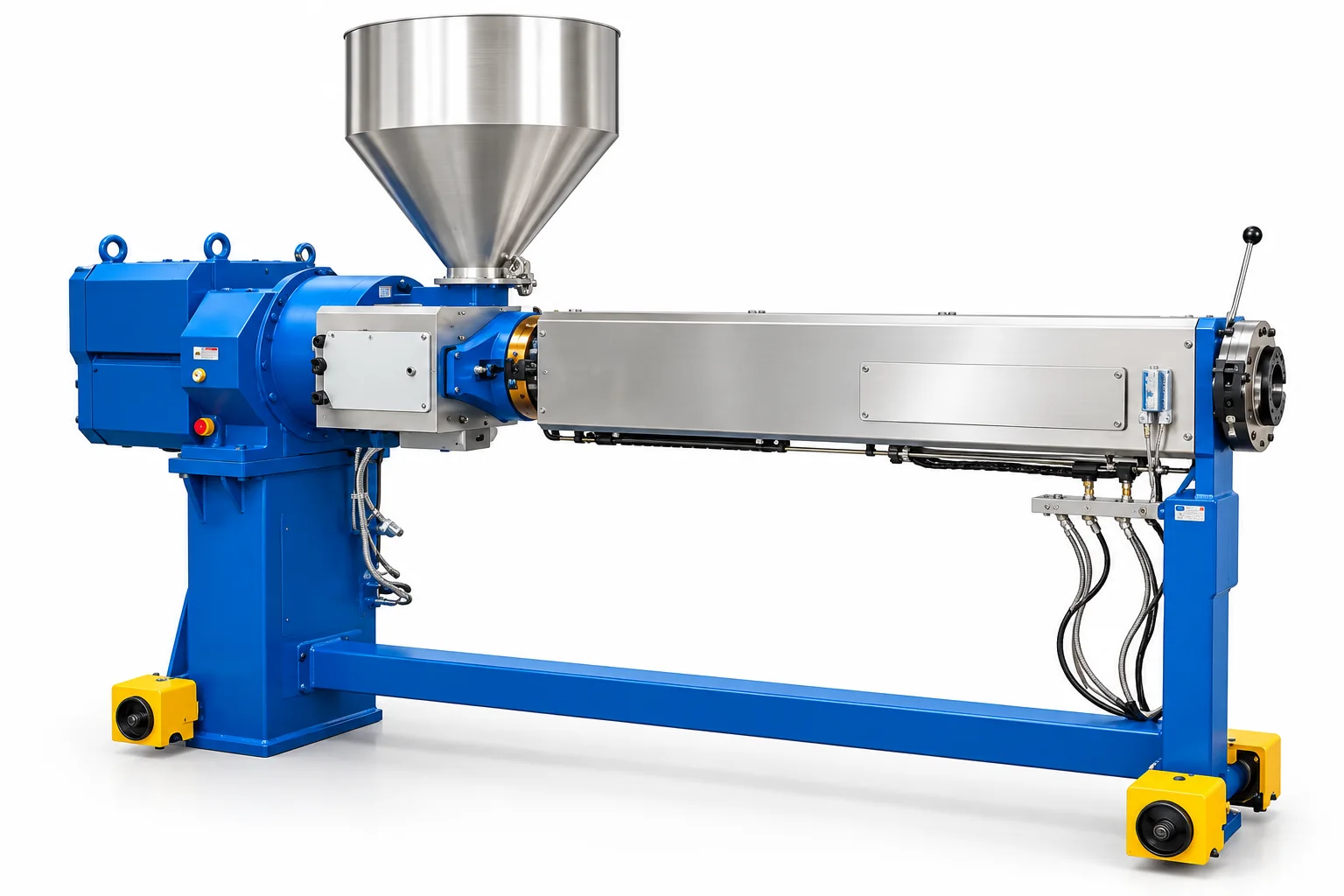 Rubber extruder machine