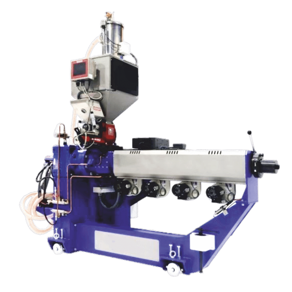 Cable and wire extruder line